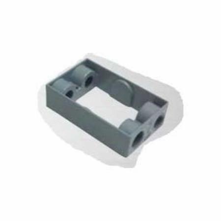 MULBERRY Electrical Box Extension, Box Extension Accessory, 1 Gang, Aluminum 30296